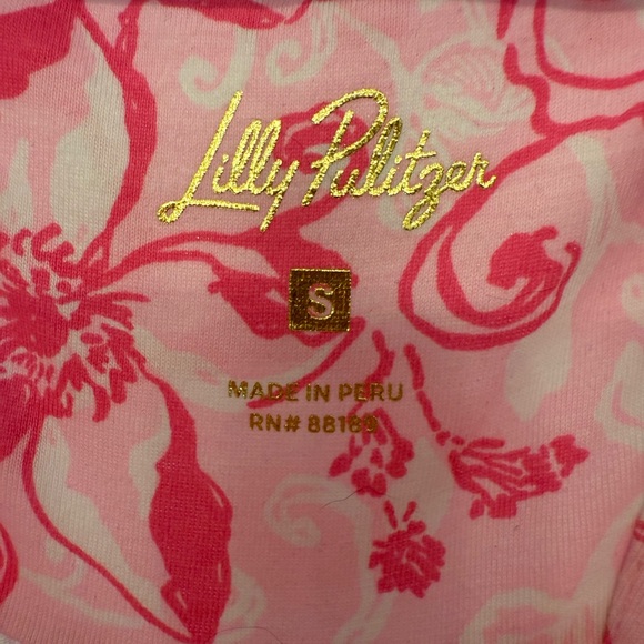 Lilly Pulitzer Pink and White Floral Top - Picture 2 of 3